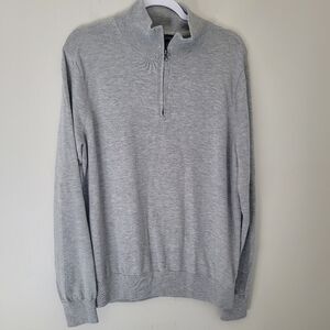 J. Crew Mercantile Gray Quarter Zip Pullover Sweater